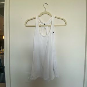 Gymshark- Tank Top, White (small)